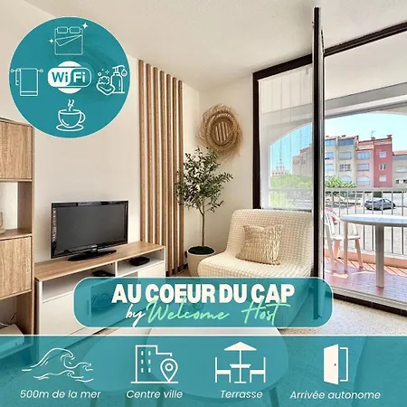 Au Coeur Du Cap, & Port A Pied Lägenhet Agde